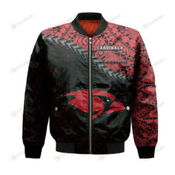 Incarnate Word Cardinals Bomber Jacket 3D Printed Grunge Polynesian Tattoo