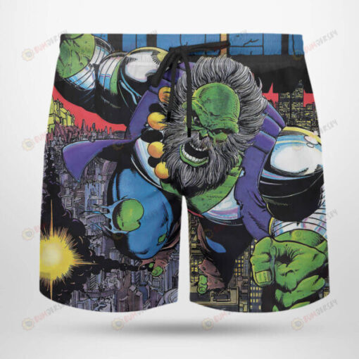 Incredible Hulk Future Imperfect Marvel Hawaiian Short Summer Shorts Men Shorts - Print Shorts