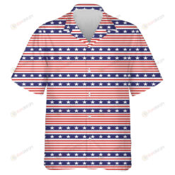 Independence Day 4th July Star Stripes Pattern Hawaiian Shirt