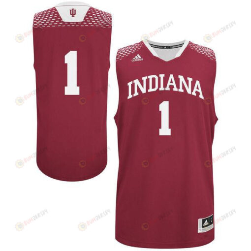 Indiana Hoosiers 1 Basketball Men Jersey - Red