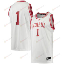 Indiana Hoosiers 1 Reverse Retro Men Jersey - White