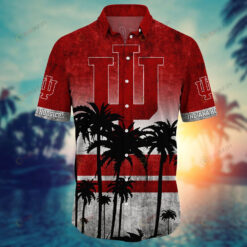 Indiana Hoosiers Coconut Tree ??3D Printed Hawaiian Shirt