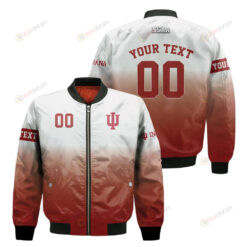 Indiana Hoosiers Fadded Bomber Jacket 3D Printed