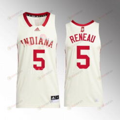 Indiana Hoosiers Malik Reneau 5 Jersey 2022-23 Honoring Black Excellence Cream Basketball Uniform