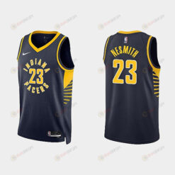 Indiana Pacers 23 Aaron Nesmith 2022-23 Icon Edition Black Men Jersey