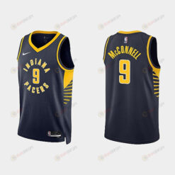 Indiana Pacers 9 T.J. McConnell 2022-23 Icon Edition Black Men Jersey