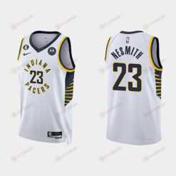 Indiana Pacers Aaron Nesmith 23 2022-23 Association Edition White Men Jersey Swingman