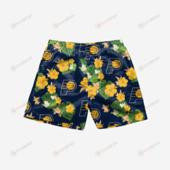 Indiana Pacers Floral Hawaiian Men Shorts Swim Trunks - Print Shorts