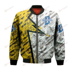 Indiana State Sycamores Bomber Jacket 3D Printed Abstract Pattern Sport
