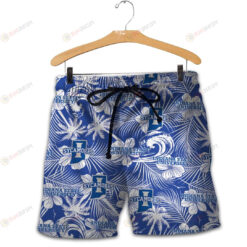 Indiana State Sycamores Men Shorts Tropical Seamless