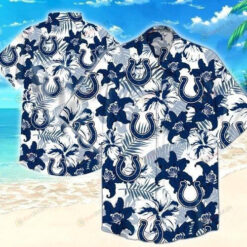 Indianapolis Colts Blue White Hawaiian Shirt