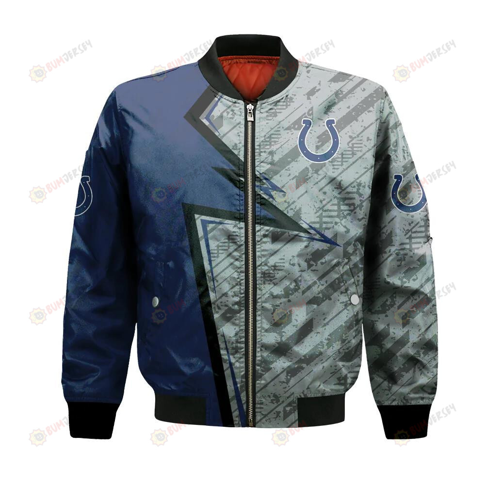 Indianapolis Colts Bomber Jacket 3D Printed Abstract Pattern Sport