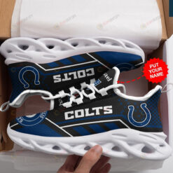 Indianapolis Colts Custom Name Logo Pattern 3D Max Soul Sneaker Shoes