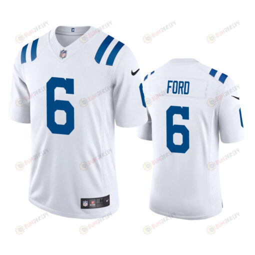 Indianapolis Colts Isaiah Ford 6 White Vapor Limited Jersey