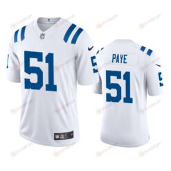 Indianapolis Colts Kwity Paye 51 White Vapor Limited Jersey