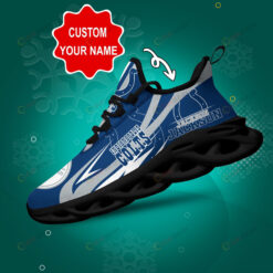 Indianapolis Colts Logo Line Pattern Custom Name 3D Max Soul Sneaker Shoes