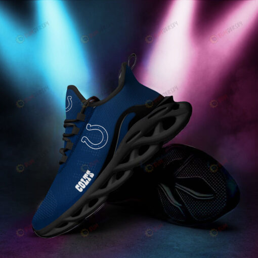 Indianapolis Colts Logo Pattern 3D Max Soul Sneaker Shoes In Blue