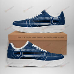 Indianapolis Colts Logo Stripe Pattern Air Force 1 Printed In Blue