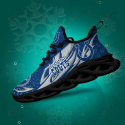 Indianapolis Colts Logo Triangle Pattern 3D Max Soul Sneaker Shoes