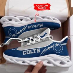 Indianapolis Colts Logo With Baseball Patter 3D Max Soul Sneaker Shoes