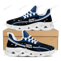 Indianapolis Colts Splash Colors Design Pattern 3D Max Soul Sneaker Shoes