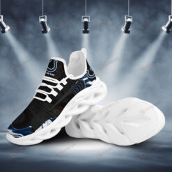 Indianapolis Colts Team Logo Wave Pattern Custom Name 3D Max Soul Sneaker Shoes