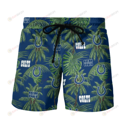 Indianapolis Colts Tropical Palm Tree Hawaiian Short Summer Shorts Men Shorts - Print Shorts