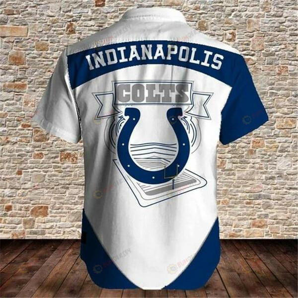Indianapolis Colts White Blue Hawaiian Shirt