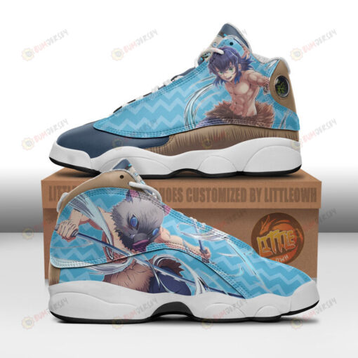 Inosuke Hashibira Shoes Kny Anime Air Jordan 13 Shoes Sneakers