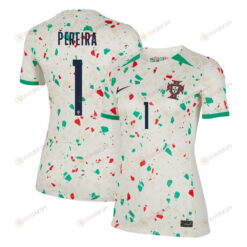 In?s Pereira 1 Portugal Women's National Team 2023-24 World Cup Away Women Jersey