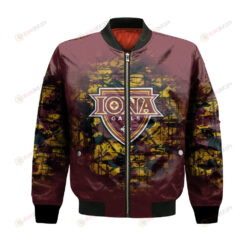 Iona Gaels Bomber Jacket 3D Printed Camouflage Vintage