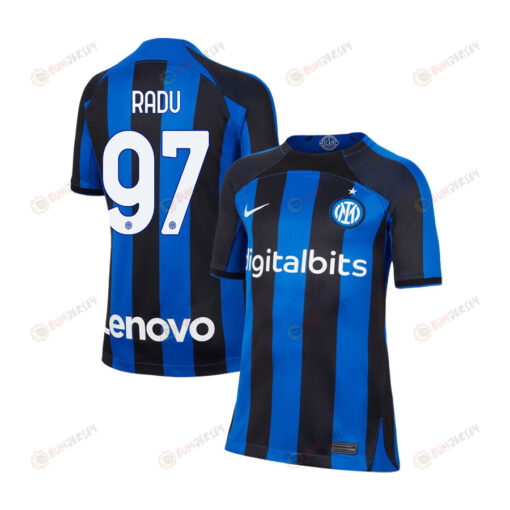 Ionu? Radu 97 Inter Milan 2022/23 Home Jersey - Youth