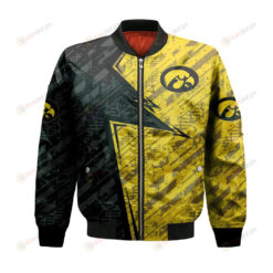 Iowa Hawkeyes Bomber Jacket 3D Printed Abstract Pattern Sport