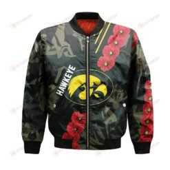 Iowa Hawkeyes Bomber Jacket 3D Printed Sport Style Keep Go on