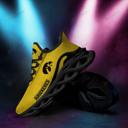 Iowa Hawkeyes Logo Pattern 3D Max Soul Sneaker Shoes In Yellow