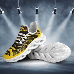 Iowa Hawkeyes Logo Unique Cutting Pattern 3D Max Soul Sneaker Shoes