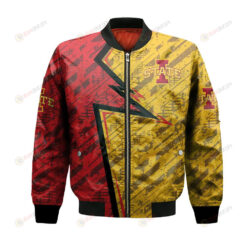 Iowa State Cyclones Bomber Jacket 3D Printed Abstract Pattern Sport