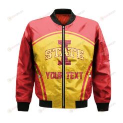 Iowa State Cyclones Bomber Jacket 3D Printed Curve Style Sport