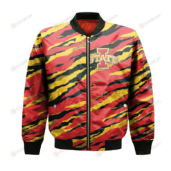 Iowa State Cyclones Bomber Jacket 3D Printed Sport Style Team Logo Pattern