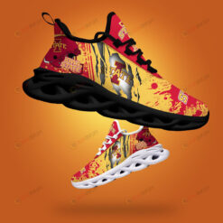 Iowa State Cyclones Logo Torn And Splatter Pattern 3D Max Soul Sneaker Shoes