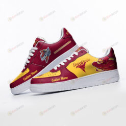 Iowa State Cyclones Mascot Logo Pattern Custom Name Air Force 1 Printed