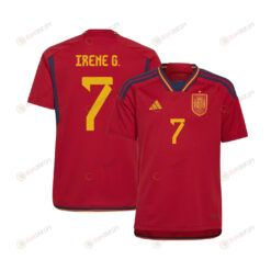 Irene Guerrero 7 Spain 1 Star Women's National Team 2023-24 World Cup Home Jersey