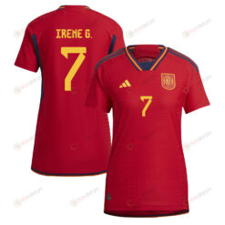 Irene Guerrero 7 Spain Women's National Team 2023-24 World Cup Home Women Jersey