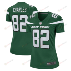 Irvin Charles New York Jets Women's Game Player Jersey - Gotham Green