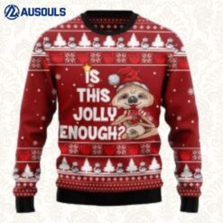 Is This Jolly Enough Sloth Ugly Christmas Sweater Christmas Gift Ugly Sweaters For Men Women Unisex