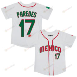 Isaac Paredes 17 Mexico Baseball 2023 World Baseball Classic Jersey - White