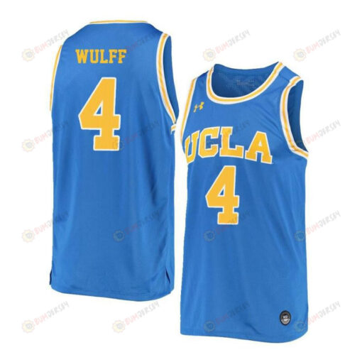 Isaac Wulff 4 UCLA Bruins Retro Elite Basketball Men Jersey - Blue