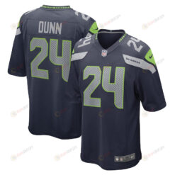 Isaiah Dunn Seattle Seahawks Game Player Jersey - College Navy