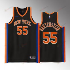 Isaiah Hartenstein 55 2022-23 Knicks City Edition Jersey Black