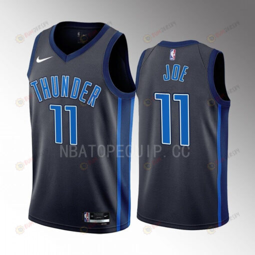 Isaiah Joe 11 2022-23 Oklahoma City Thunder Black Statement Edition Men Jersey Swingman